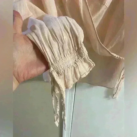 All saints top crossover‎ bell sleeves slouchy Medium - Picture 4 of 8